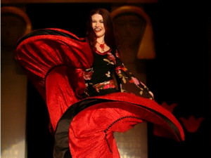 Warda při tančení španělského flamenca