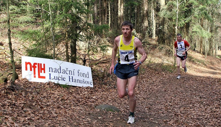 Jan Bláha při letošním Běhu na Libín
