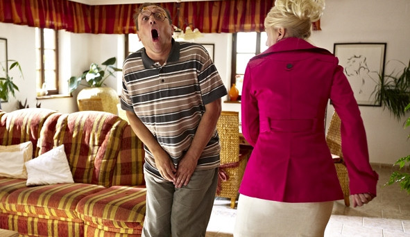 Natáčení fackovací scény