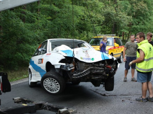 Šejdova astra po loňské havárii v Berouně
