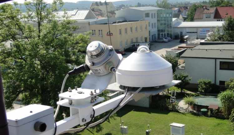 Měřící přístroje českobudějovických meteorologů