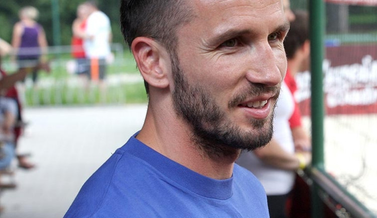Český fotbalový reprezentant Tomáš Sivok v Budějcích
