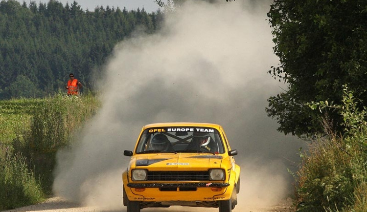 Šotolinový test Hájek Historic Czech National Rallye Teamu před soutěží ME historiků v San Marinu