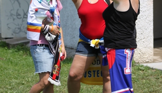 Sraz hokejových fanoušků v Českých Budějovicích