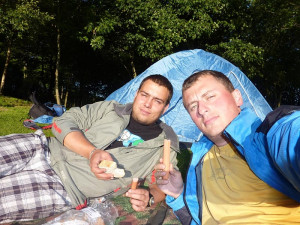 Honza a Jarda při nejlepším jídle v jejich životě