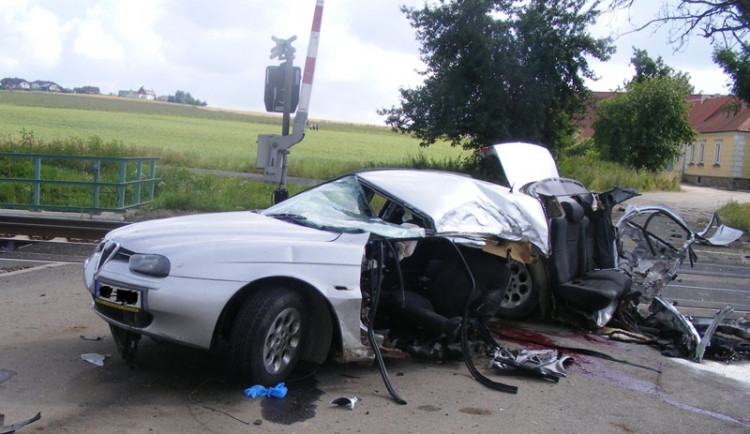 Následky nehody v Táboře