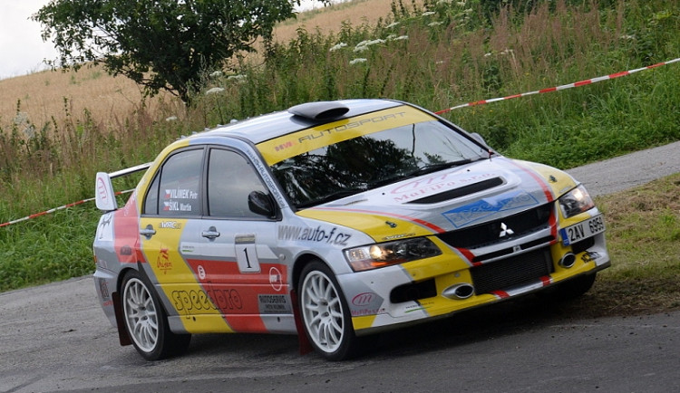 Mitsubishi Lancer EVO 9 vítězné posádky Martin Šikl a Petr Vilímek