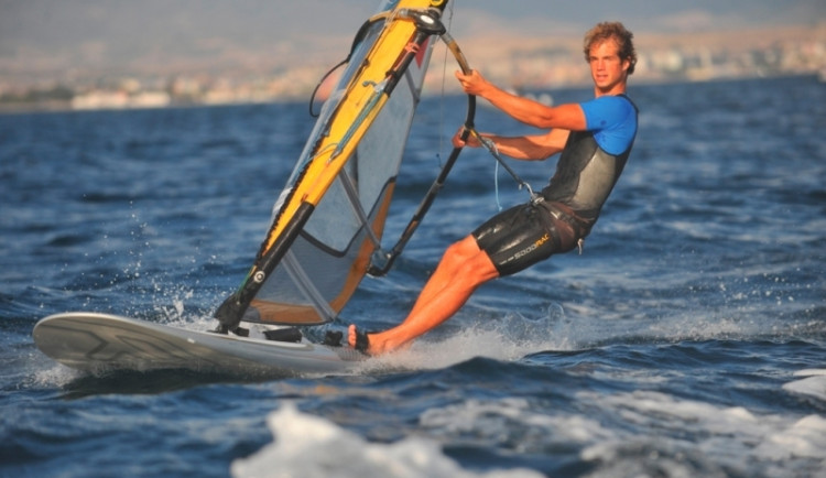 Jediný budějcký olympionik, budějcký windsurfař Karel Lavický