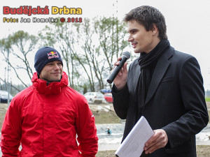 Vavřinec Hradilek a mluvčí klubu SKVS ČB Daniel Stach