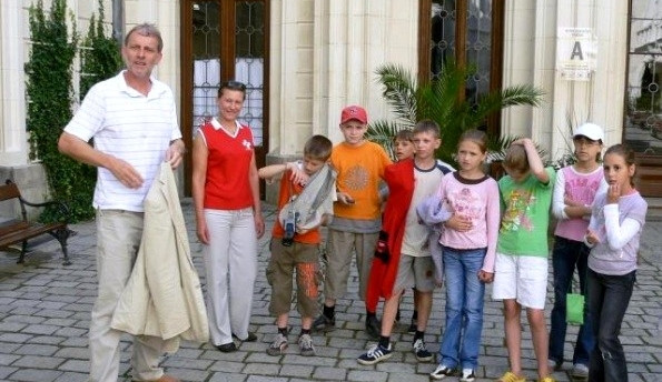 Snímek z pobytu běloruských dětí na Hluboké v roce 2009