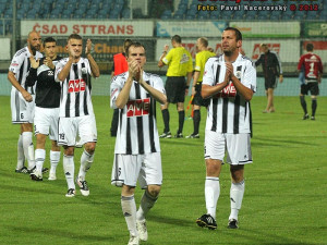 Děkovačka domácímu kotli, v čele nováček v jihočeském dresu Aleš Hanzlík