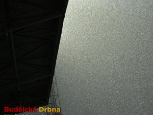 Prudký déšť na Střeleckém ostrově