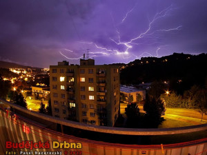 Blesk nad Českým Krumlovem