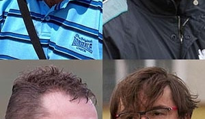 Trenéři všech mančaftů z Budějcka Mertl, Čech, Borový a Čadek