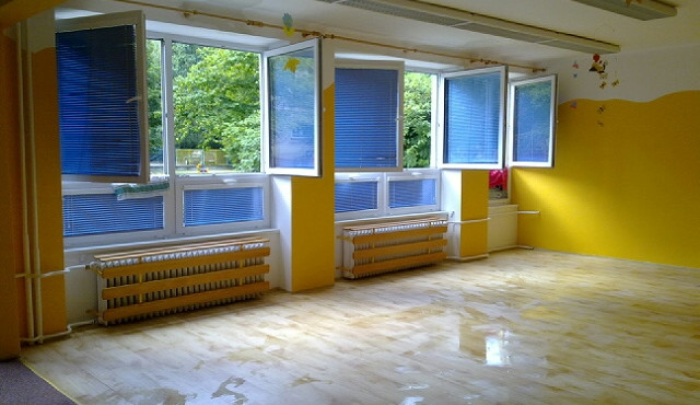 Mateřská škola Čéčova byla ve čtvrtek ráno vyplavena