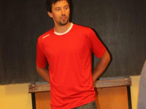 Volejbalisté Jihostroje přišli na úvod nového školního roku pozdravit žáky ZŠ Oskara Nedbala