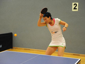 Zuzana Kubáňová při stolním tenise