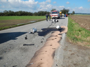 U Sedlíkovic zahynul po srážce s osobním autem motorkář