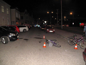 Zraněný cyklista skončil v českobudějovické nemocnice