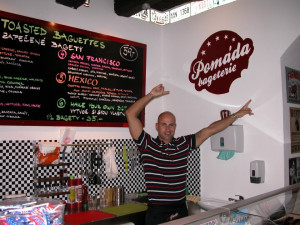 David Pražák ve svém podniku