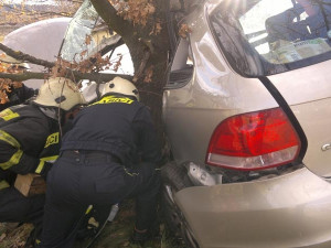 Tragická nehoda Volkswagenu Golf u Plané