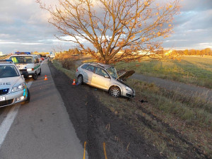 Tragická nehoda Volkswagenu Golf u Plané