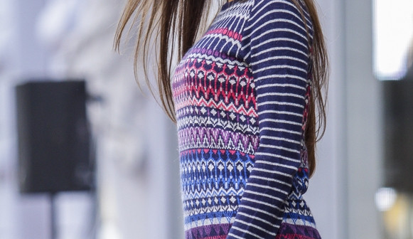 Modelky se pohybovaly po sedmdesátimetrovém mole