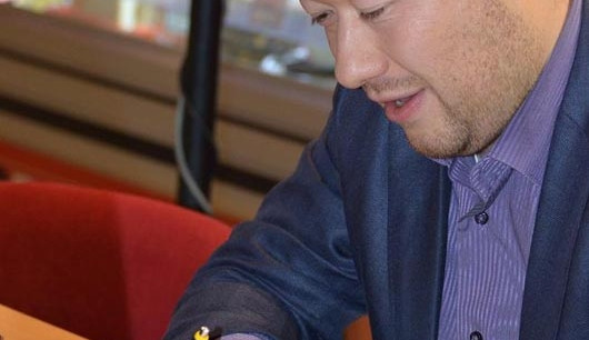 Tomio Okamura podepisoval Budějčákům svou knihu