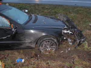 Havárie Mercedesu Benz u Ševětína
