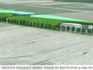 Bavorovice-jih (pohled od jihovýchodu z výšky 70 metrů)