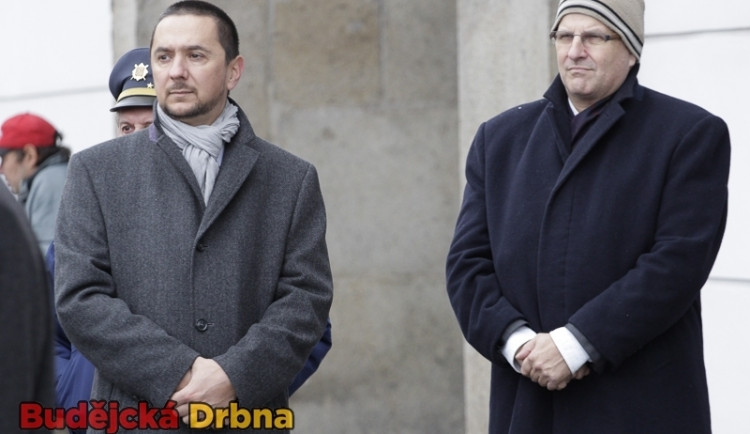 Primátor Českých Budějovic Juraj Thoma (vlevo)