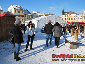 Většina zamrzla okolo kašny