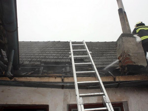 Požár rodinného domu v Bukové