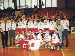 VK Jihostroj České Budějovice pod vedením trenéra Milana Žáka