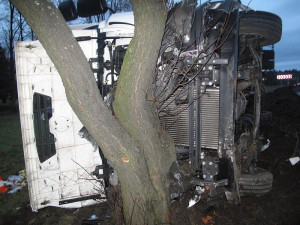 Havarované nákladní vozidlo Renault Midlum