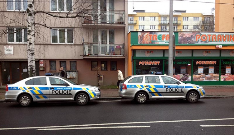 Dva policejní vozy zasahovaly u dnešní krádeže v prodejně na Lidické třídě