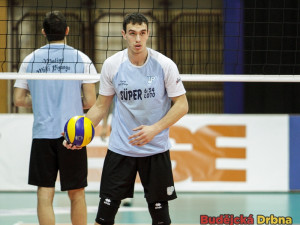 Volejbalisté Ankary při tréninku v budějcké Sportovní hale