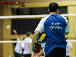 Volejbalisté Ankary při tréninku v budějcké Sportovní hale