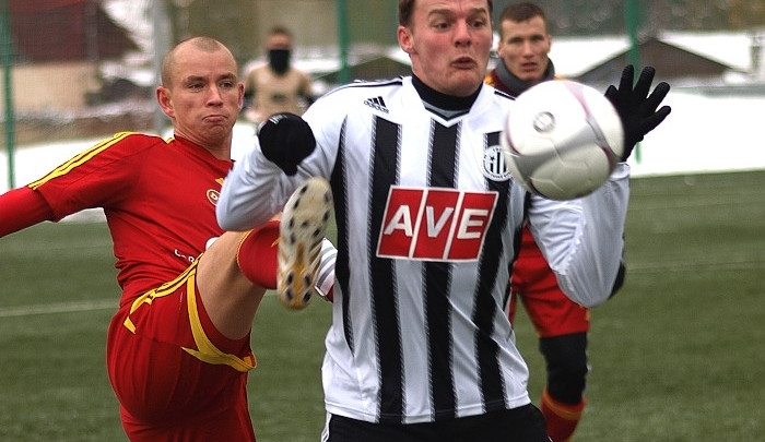 Jakub Řezníček při zápase s Duklou Praha