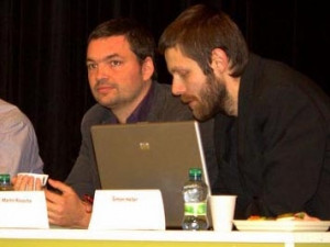 Učitel Martin Rosocha (vlevo) a Šimon Heller