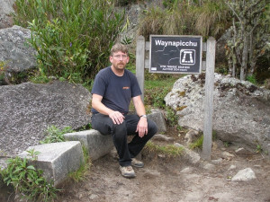 Bob Stupka na vrcholku Huayna Picchu