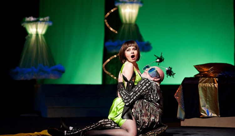 Eva Štruplová a Josef Průdek při operetě Orfeus v podsvětí