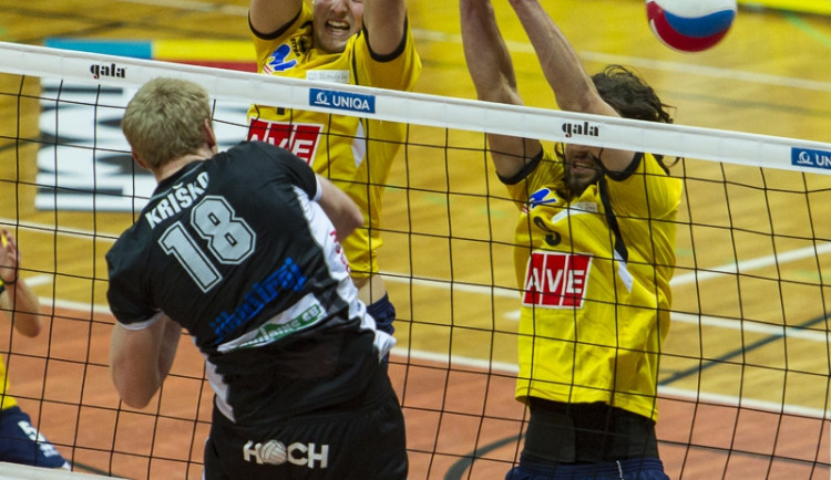 Nejlépe bodující hráč zápasu Michal Kriško na smeči