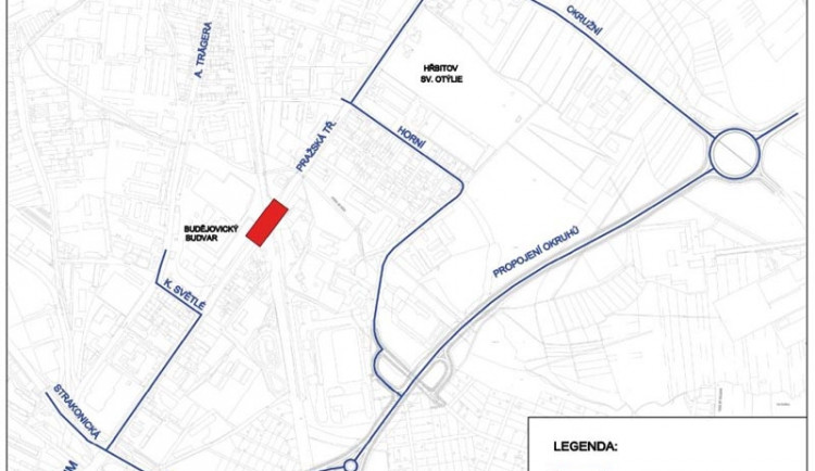 Omezení provozu na Pražské třídě u Budvaru