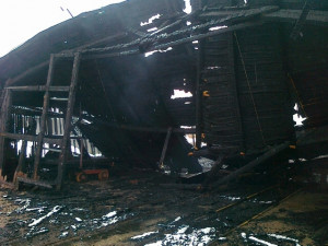 Požár pily v Lipnici