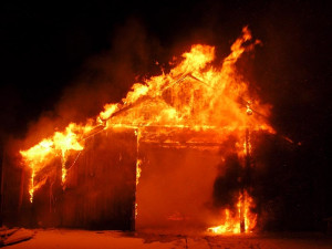 Požár pily v Lipnici