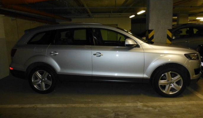 Zajištěný vůz značky Audi