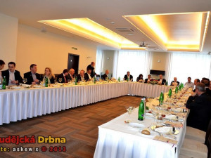 Delegace na večeři v RRC Hluboká nad Vltavou