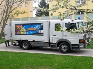 Roadshow České národní banky na budějcké Základní škole Oskara Nedbala