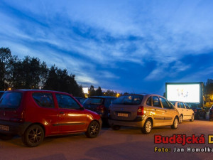 Autokino při Budějovickém Majálesu 2013